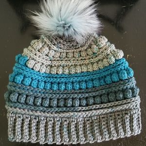 Hand crocheted beanie